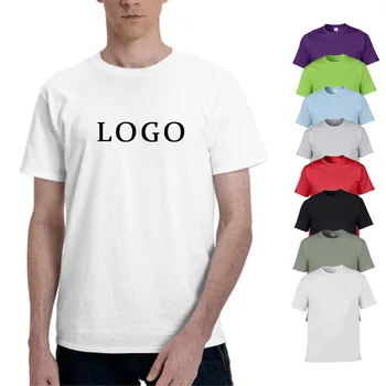 Wholesale Cotton Custom Tshirts Logo Printed OEM ODM Free Sample Plain T Shirt For Men