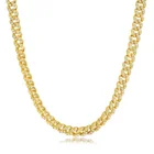 925 Silver Wholesale Collarbone Chain 925 Sterling Silver Zircon Hip Hop Cuban Chain Necklace For Women