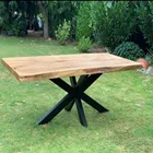 Table Table Modern Simple Stainless Steel Polished Spider Frame Customized Dinner Table Legs