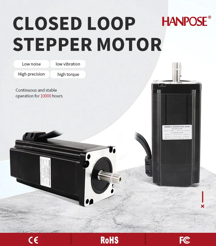 product hanpose 86eh156 hybrid closed loop stepper motor nema 34 60a 12nm 24 v 18 closed loop motor for cnc router-2