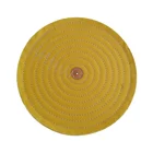 Yellow Muslin Buffs With Leather Center For Jewelry Polishing