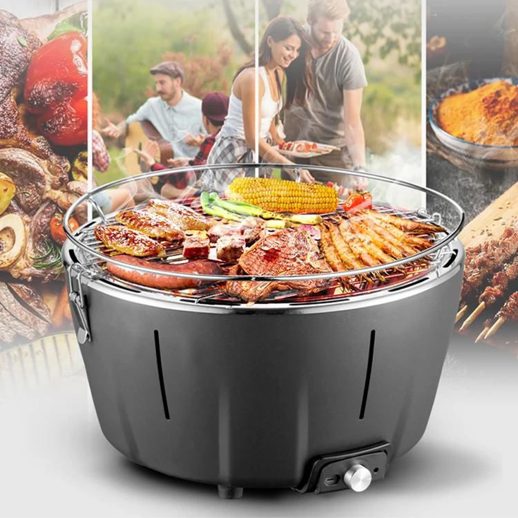 Portable Outdoor Durable Smokeless Korean Charcoal Barbecue Grill