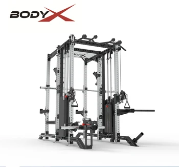 FIT 47-5  Chinese Factory Supply Price Gym Equipment Half Squat Rack Functional Trainer Combo