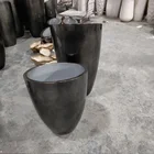 Tree Pot Pots Wholesale Outdoor Indoor Large Big Size Cylinder Tree Pot Flower Pots Planters Black Plants