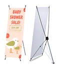 Banners And Flags Wholesale Advertising Display X Shape Banner Display Fixed Cross Base Flying Flag Banner Stand