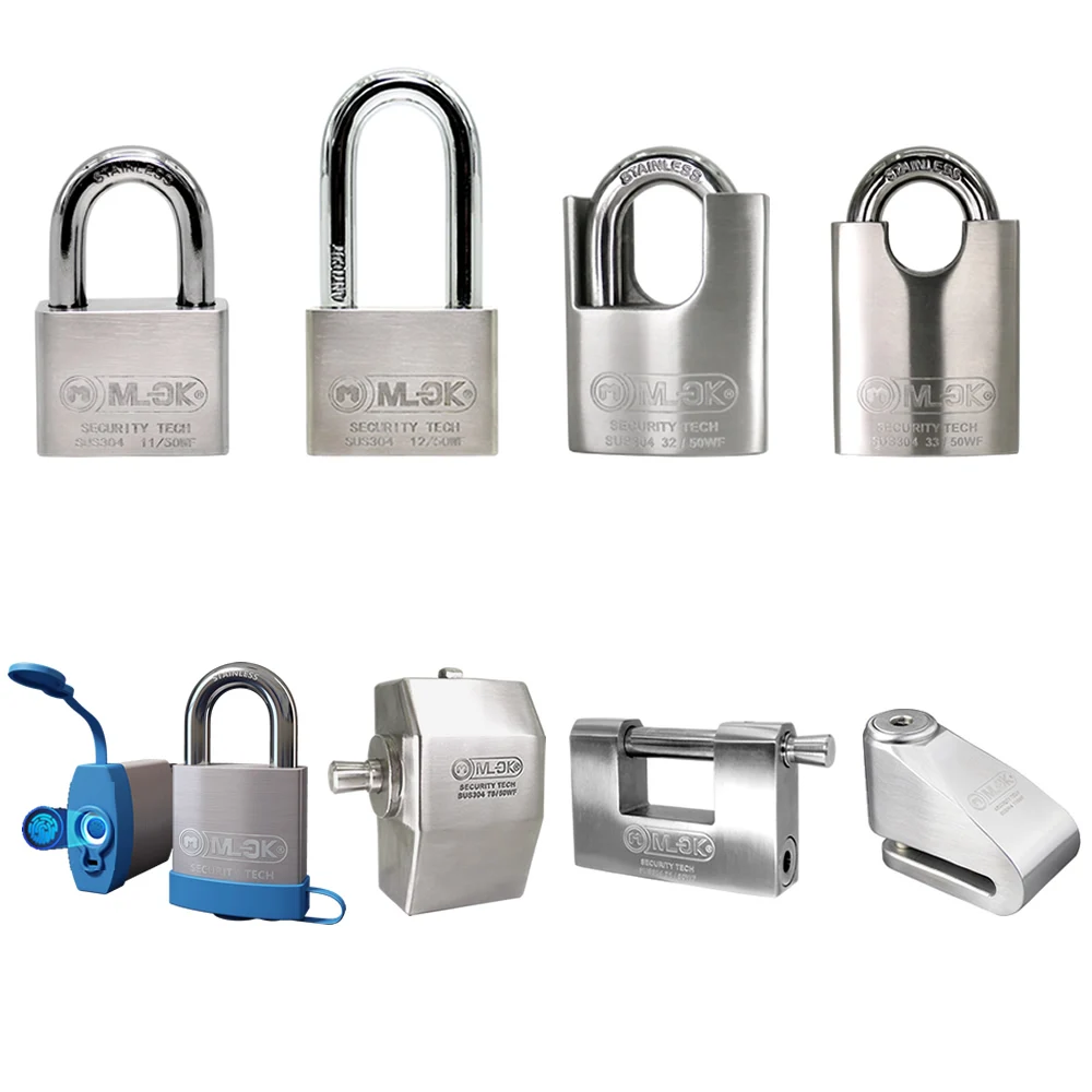 40MM Heavy Duty Waterproof Steel Shackle Outdoor Security Padlock Lock+2 Keys UK 