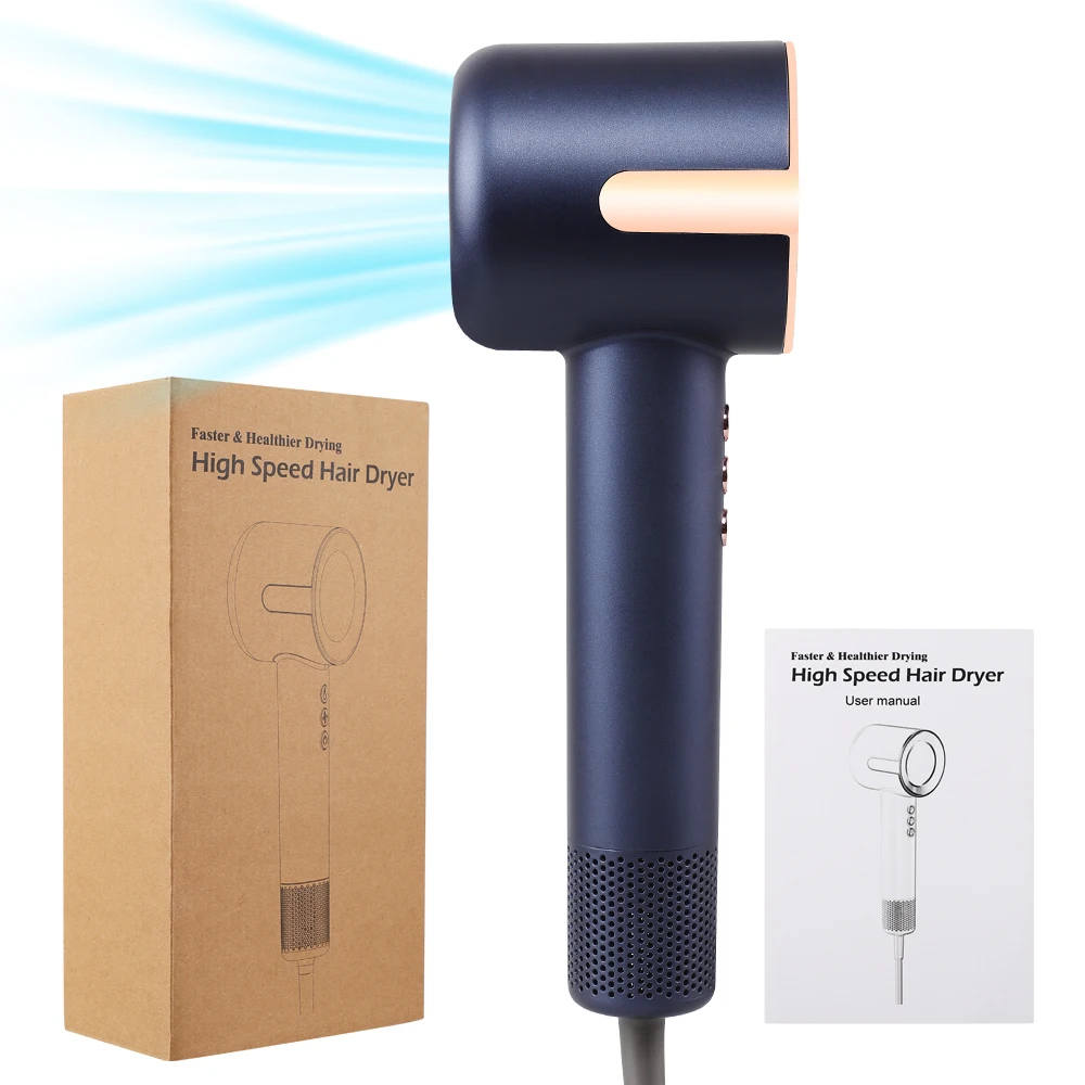 Rpm Ionic Battery Powered Hair Dryer Constant Temperature Rohs