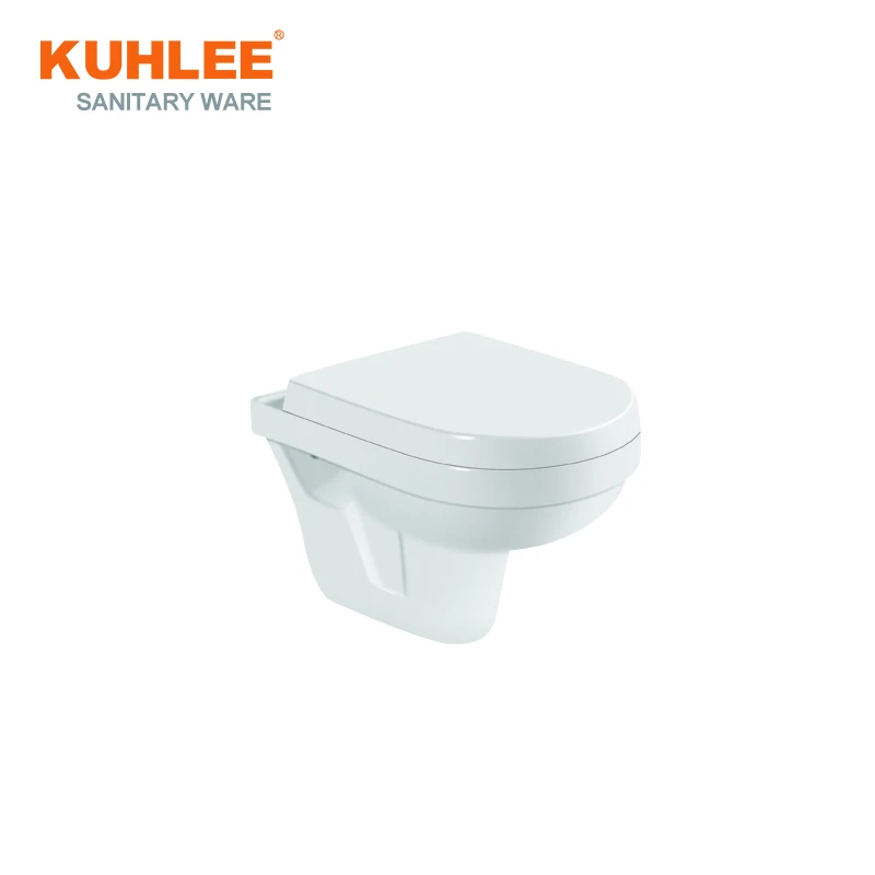 Chaozhou Cheaper Bathroom Wall-Hung Toilet Ceramic Without Tank Sets Basin Sink Bidet
