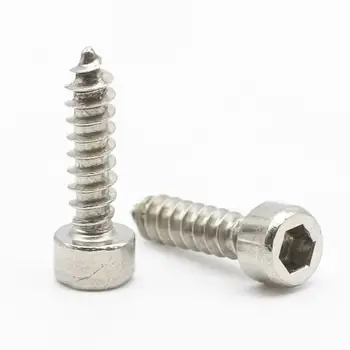 Self Tapping Screw Stainless Steel M3 8 Allen Hex Socket Cap Head Self