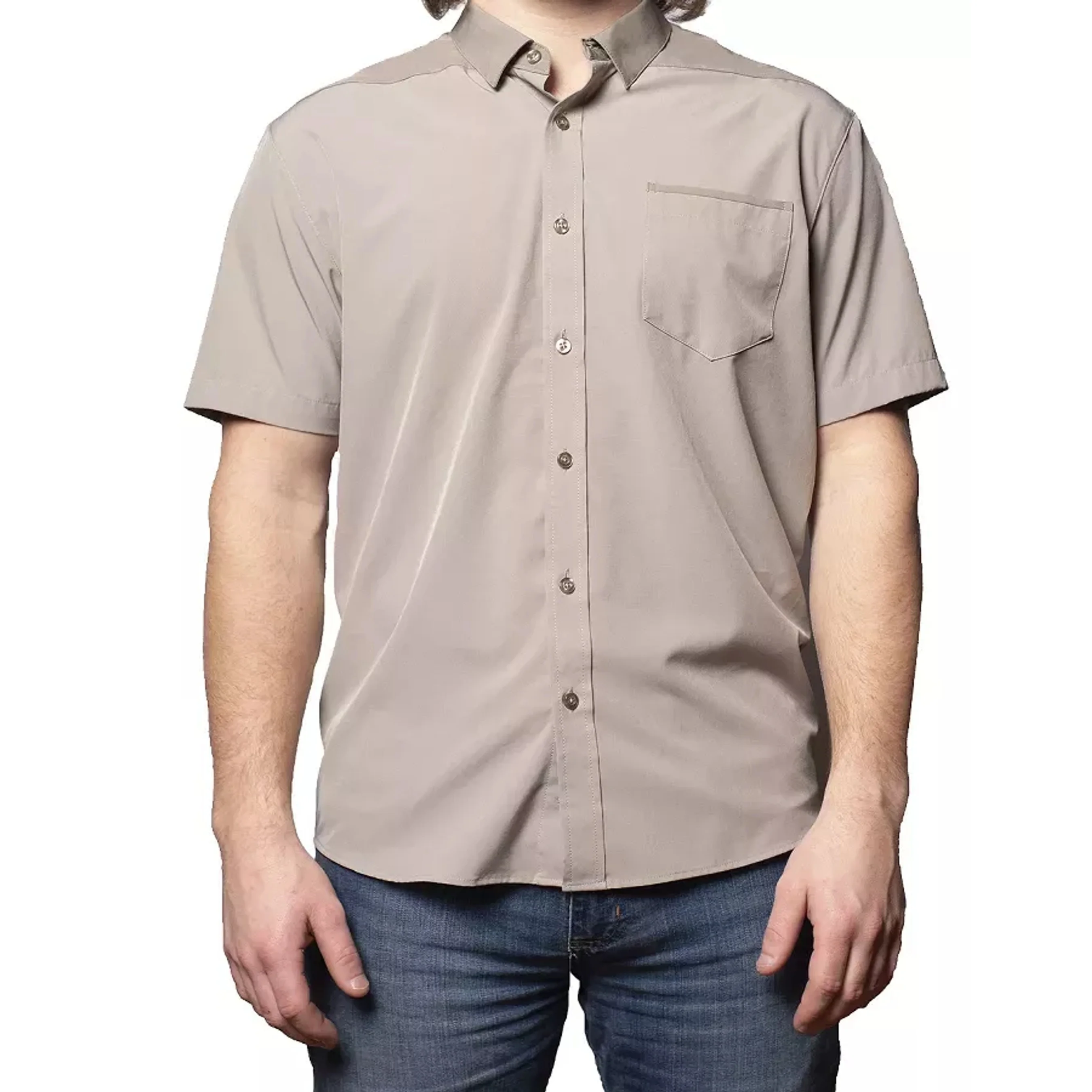TD Men's Casual Button-Up Shirt Short Sleeve 'Point' Design 100% Cotton Single Breasted Closure Sizes up to 6XL for Summer Hf4cca3c52fc545a0a94a07413e51ec71B
