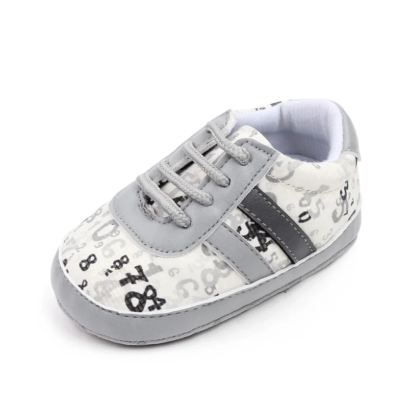 Spring and Autumn New Light Color Digital Decorative Baby Boy and Girl Leisure Walking Shoes details