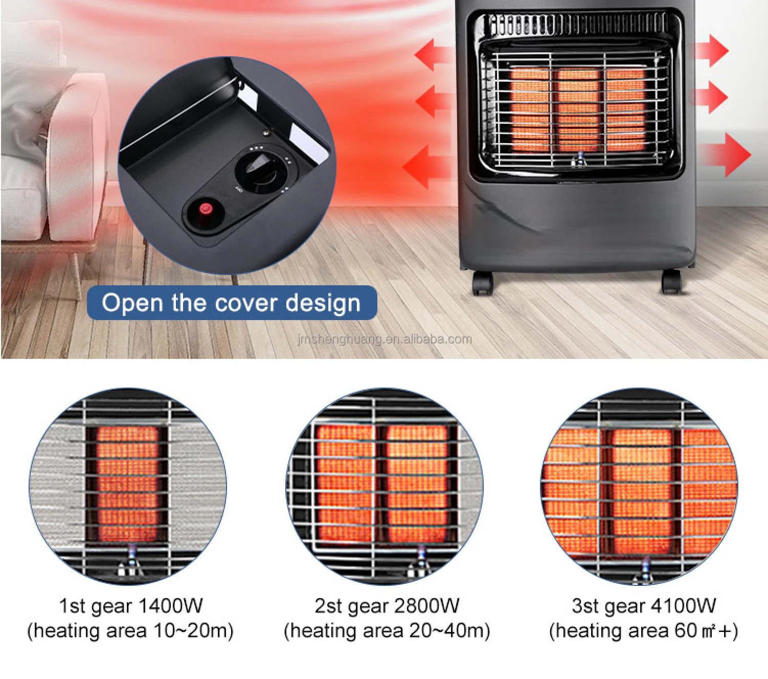 Gas Heater, Portable, Metal - detail 8
