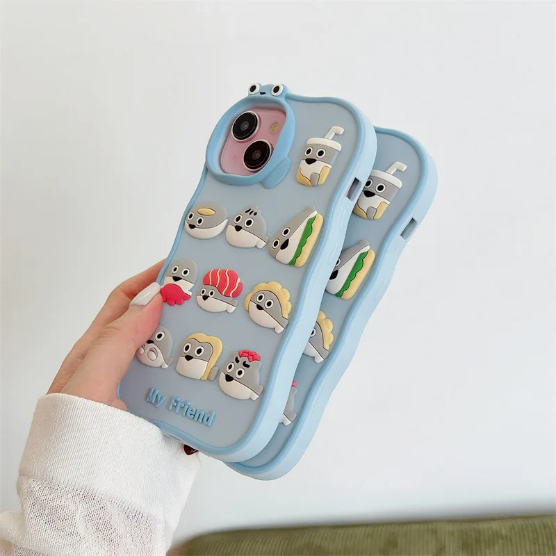 Animal Fish Sakaban Turtle Mobile Back Cover Silicone Cartoon Phone Case for Apple iPhone 15 14 13 12 pro max 11