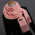 Scarf Oversized Plain Color Cashmere Scarf Wrap