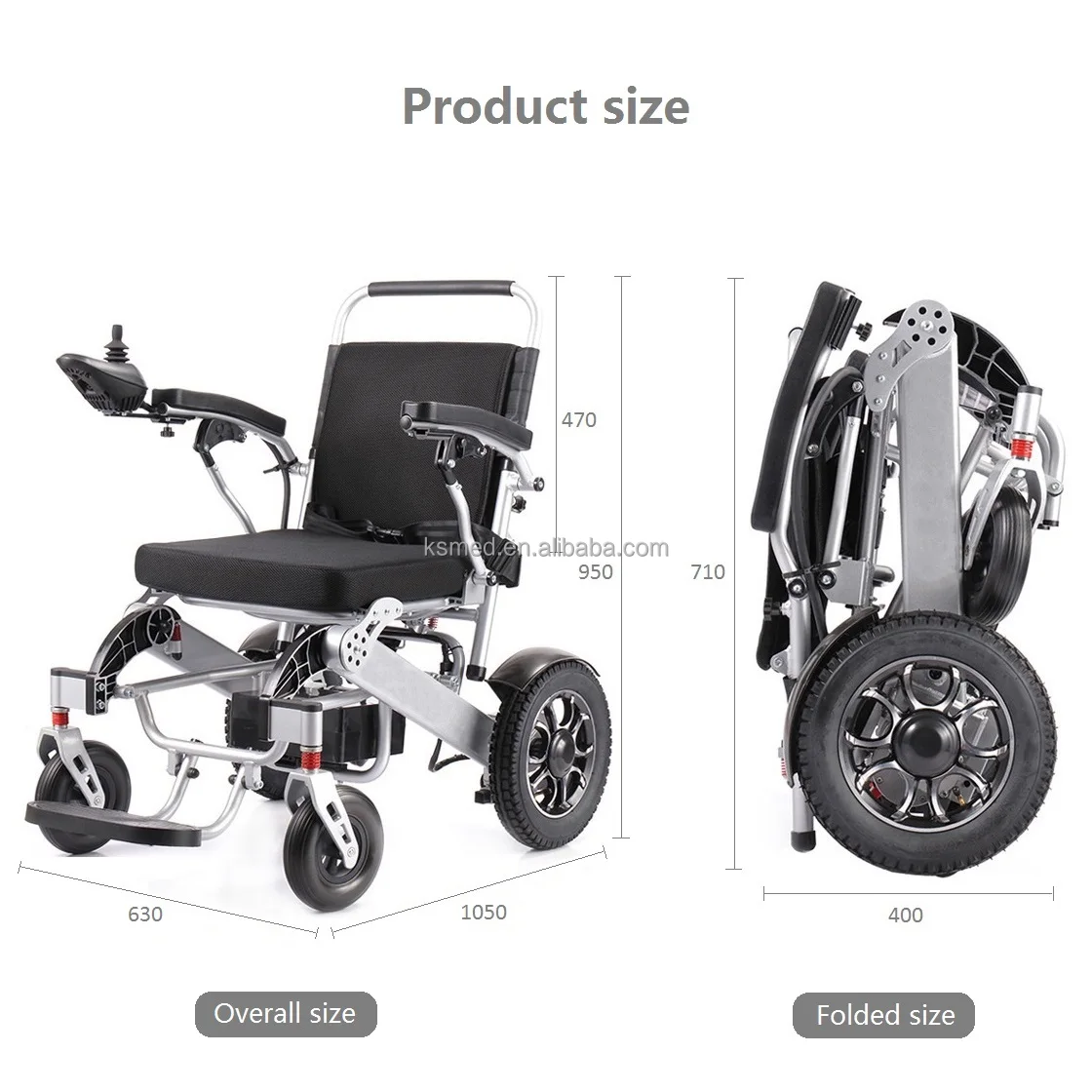 Ksm 605 Automatic Opening And Folding Electric Wheelchair Auto Fold