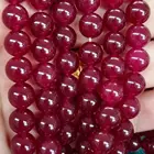 Genuine Ruby Round Round Natural Genuine Stone Ruby Round Loose Beads For DIY Making Jewelry