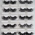 Eyelashes Mink Luxury Private Label Hand Made Strip False Eyelashes Mink 100% Real 25mm 5d 3D Mink Eyelashes