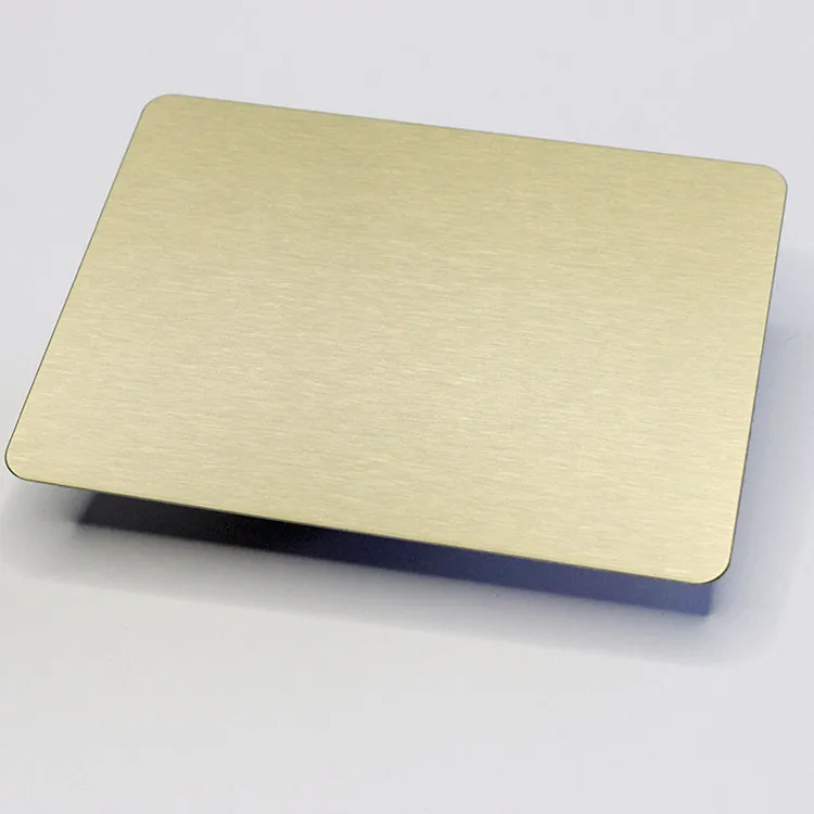 gold stainless steel plate