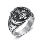 Silver Plated Ring Rings Hot Sale Silver Plated Ring Seal Engraving Rings Air Balloon Ring For Male