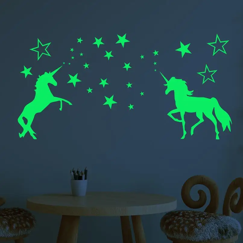 Zy0298cwall Stickers Dropshipping For Amazon Shopify Murals Cartoon Unicorn  Luminous Wall Stickers Glow Dark Stars Wall Decal - Buy Stickers,Unicorn  Stickers,Unicorn Luminous Wall Stickers Product on 