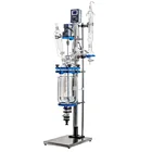 Reactor Glass 5l Glass Reactor Linbel 1L~5L Laboratory Chemical Reactor Jacketed Double Layer Glass Stirred Tank Reactor
