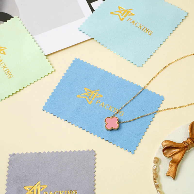 Colorful custom velvet cloth Reusable polishing cloth in various color options