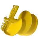 Planting Ground Spiral Drilling Earth Double Cut Soil Drill Post Hole Digger Auger Rock Tip