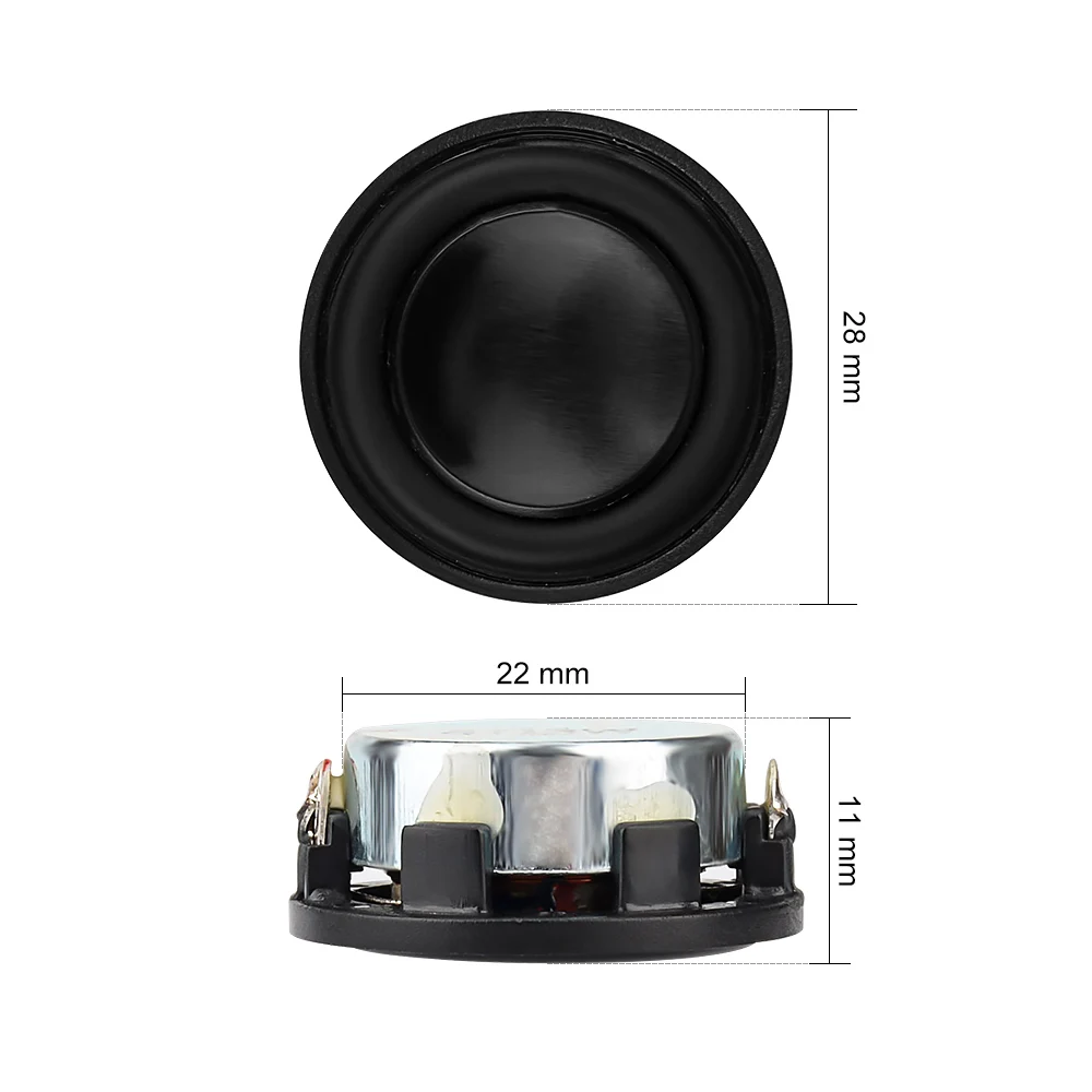 Aiyima 1 Inch 4 Ohm 8ohm 3w Mini Speaker 28mm Full Range Midrange Bass