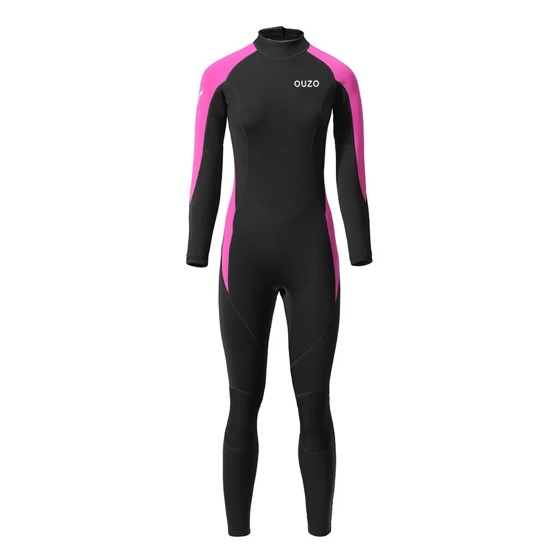 1.5mm Women Long Sleeve Jellyfish Swimming Suit Surfing Snorkeling Stocking Set Sailing One Piece Wetsuit