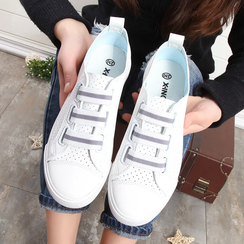 10%Discount summer hollow plus size women's shoes small white shoes women's casual korean style sneakers