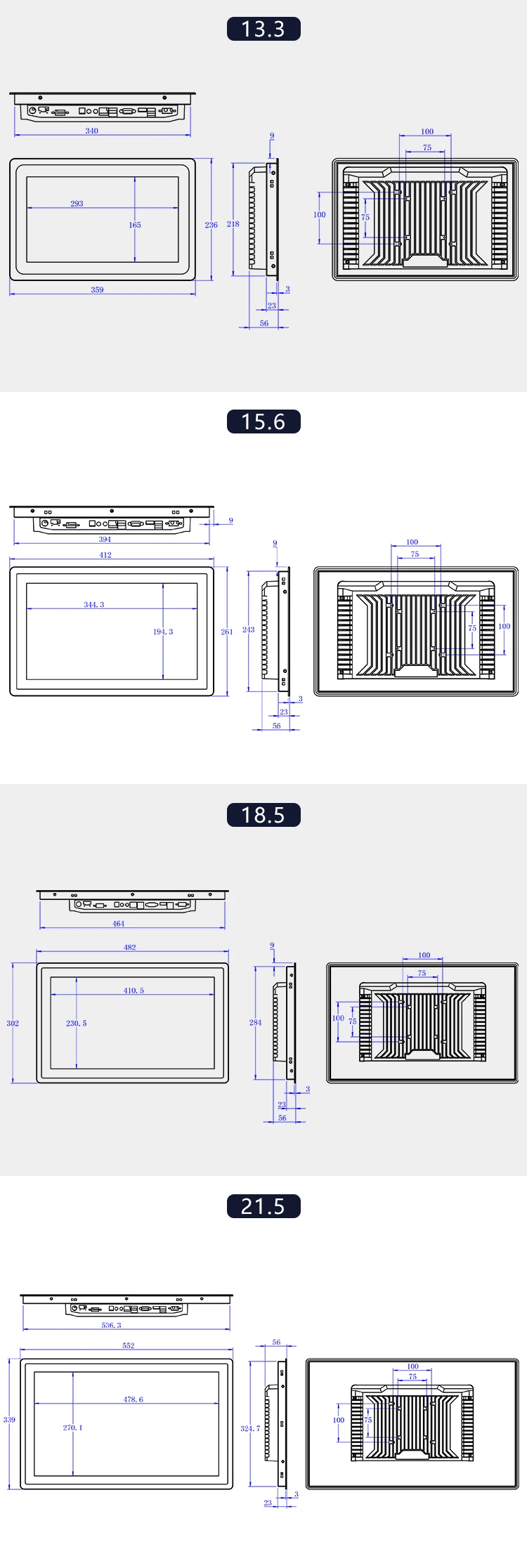 10.1 Inch Industrial Panel PC with 10-Point Capacitive Touch Waterproof and 24/7 Operation for Harsh Environments