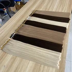 Human Hair Wholesale Italian Keratin Glue Bond Human Hair Double Drawn Remy Keratin Hair Extensions