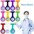Watch Silicone Colorful Portable Waterproof Quartz Pocket Nurse Watch