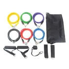 Fitness Fitness Bands Resistance Custom Wholesale Workout Fitness Gym Pull Up Set 11 Pcs Resistance Bands