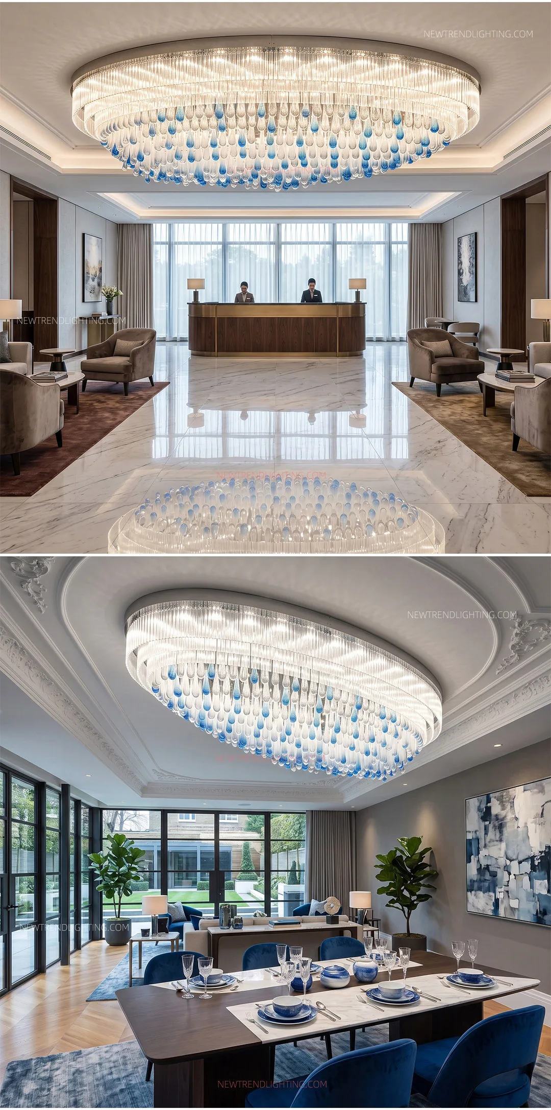 cpl 526 bespoke hospitality lighting solution oversized led ceiling chandelier for hotel lobby grand hall-2