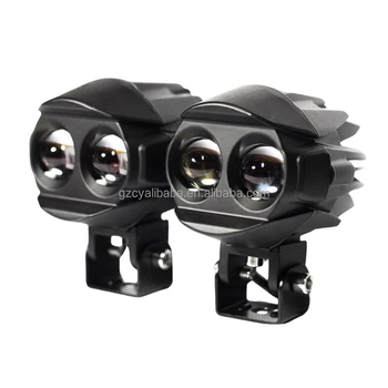 General super bright motorcycle 60W spotlight Waterbird design yellow and white light two-color LED projector