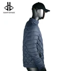Jacket Men's Simple Fashion Style Diamond Quilted Jacket For Men Cotton Padded Outdoor Jacket Light Weight 100% Nylon