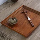 Plate Popular Solid Wood Tray Tea Mug Fruit Wooden Cake Salad Plate Restaurant Serving Plate Tray