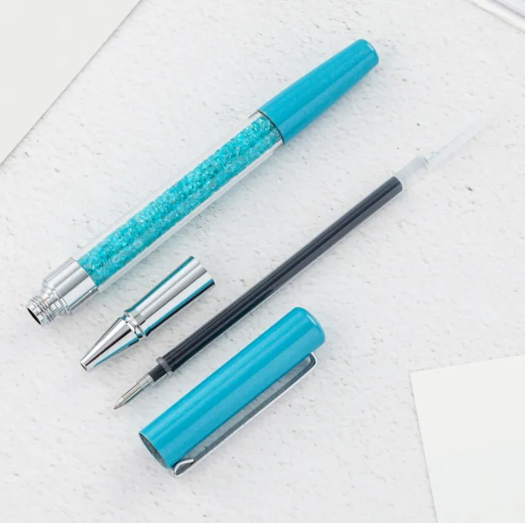Hi Quality Custom Logo Gift Advertising Promotional Ink Gel Pen School Office Crystal Signature pen