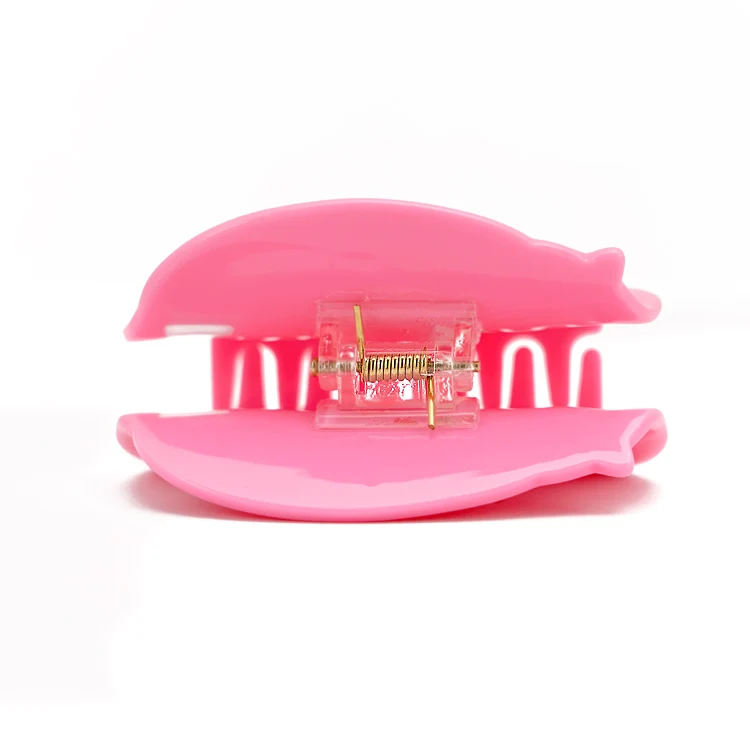 Fashion Pink Acetate Piggy Hair Claws Cute Marble High Quality animal claw clip for Girls