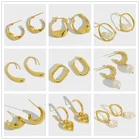 Earrings Cz Earring Factory Direct Sale 925 Silver Earrings Custom Cz Stud Hoop Earrings Women 18K Gold Plating Jewelry