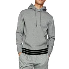 Hoodie For High Quality Hoodie Custom Brand High Quality Men's Knit Hem Fleece Hoodie For Wholesale