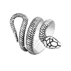 Vintage Snake Ring Vintage Punk Rock Style Stainless Steel Snake Design Ring