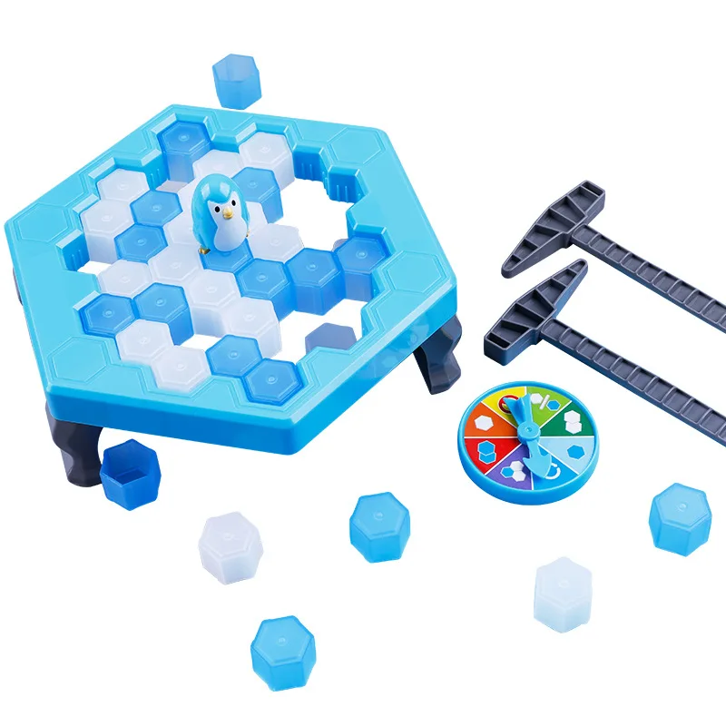 1-3 Boys and girls board games parents and children benefit intelligence penguins beat ice toys