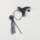 Halloween Costume Party Halloween Party Supplies Fancy Witch Fairy Spiderweb Headband And Wand Costume Set