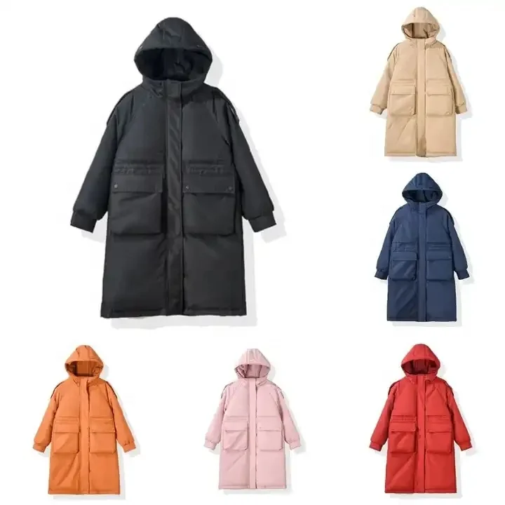 Women's Warm Waterproof Puffer Jacket Hooded Windproof Winter Coat with Recycled Insulation