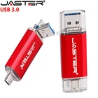 16gb JASTER Hot Sale 3 In 1 Otg Usb Flash Drive 4GB 8GB 16GB 32GB 64GB 128GB Usb3.0 Pendrive In Stock