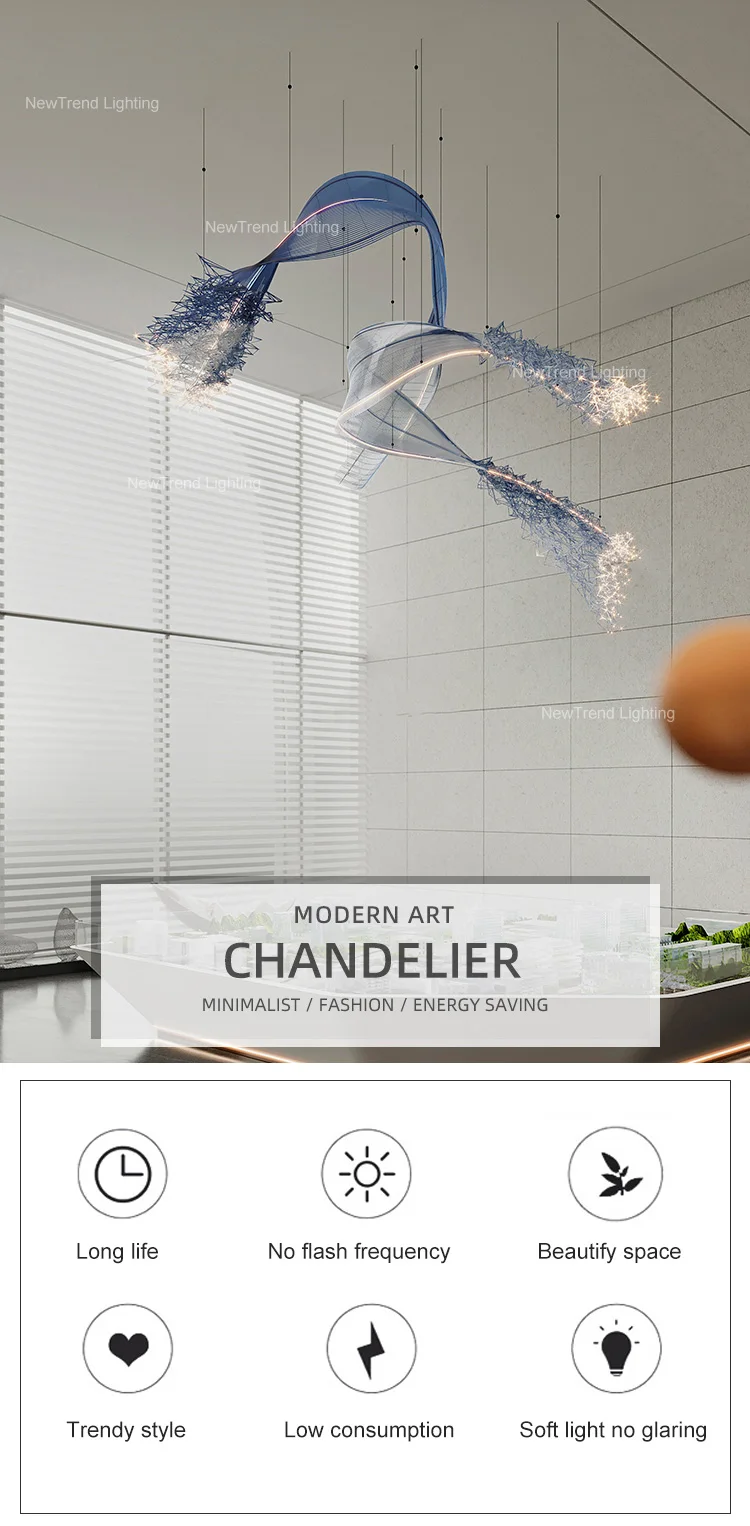 CPL-347 Unique Style Indoor Decoration Hanging Lamp Ceiling Chandelier Led Pendant Light manufacture