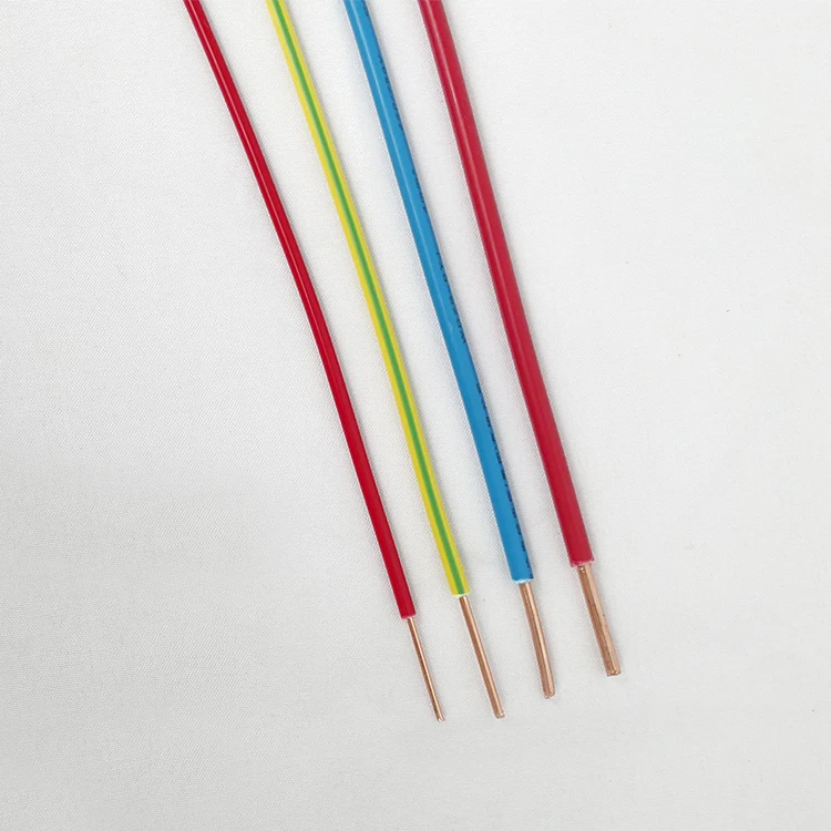 1 * 0.75毫米 ~ 6毫米无卤低烟电线阻燃电线单芯铜交联聚烯烃绝缘