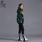 Jacket Fall/winter Tongxiang New Green Fashion Trend Women's Regular Warm Hooded Silk Down Jacket